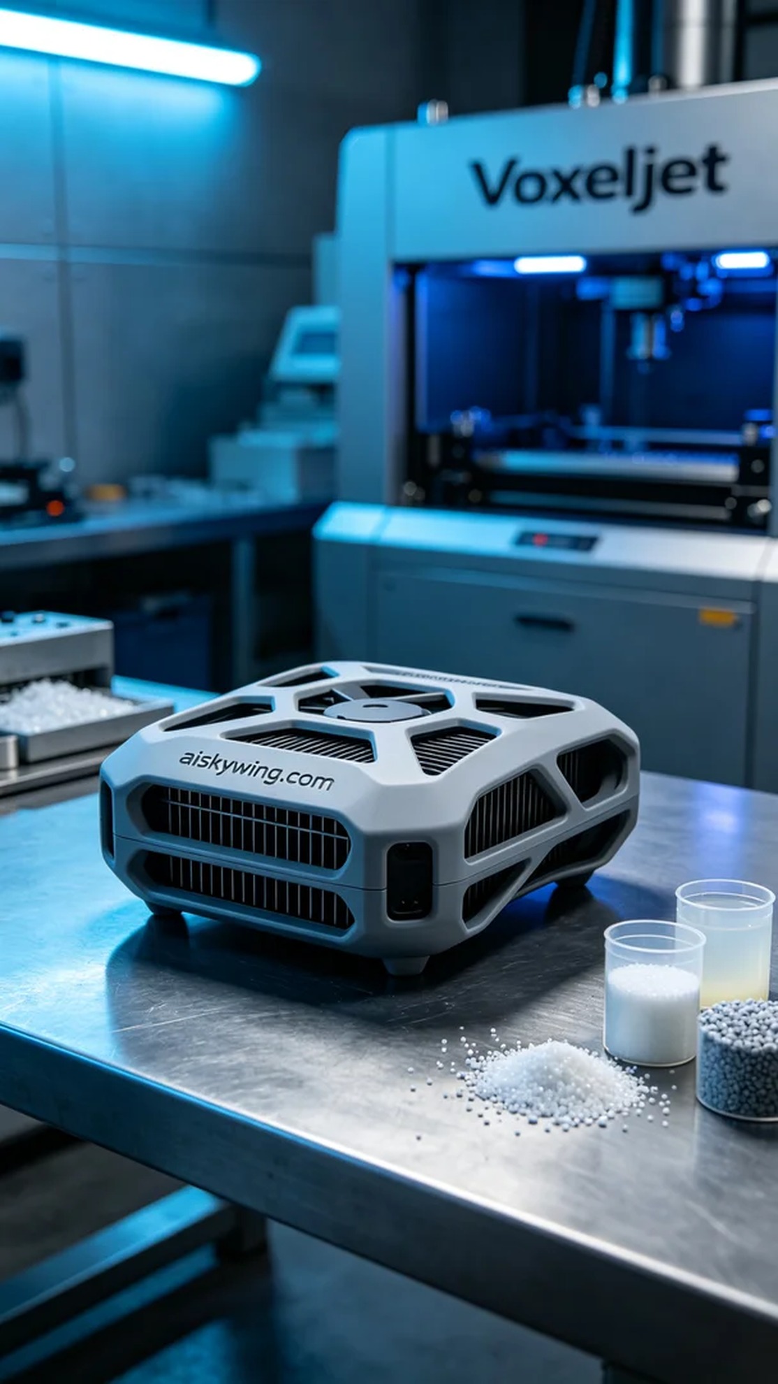 0531-Drone radiator shell - Aiskywing Industrial 3D Printing Showcase 内容图4 Zhongshan Skywing 3D Technology Co.,LTD | 中山市天翼三维科技有限公司 0531-Drone radiator shell - Aiskywing Industrial 3D Printing Showcase 混合工艺-综合 (HP-C) 图4张