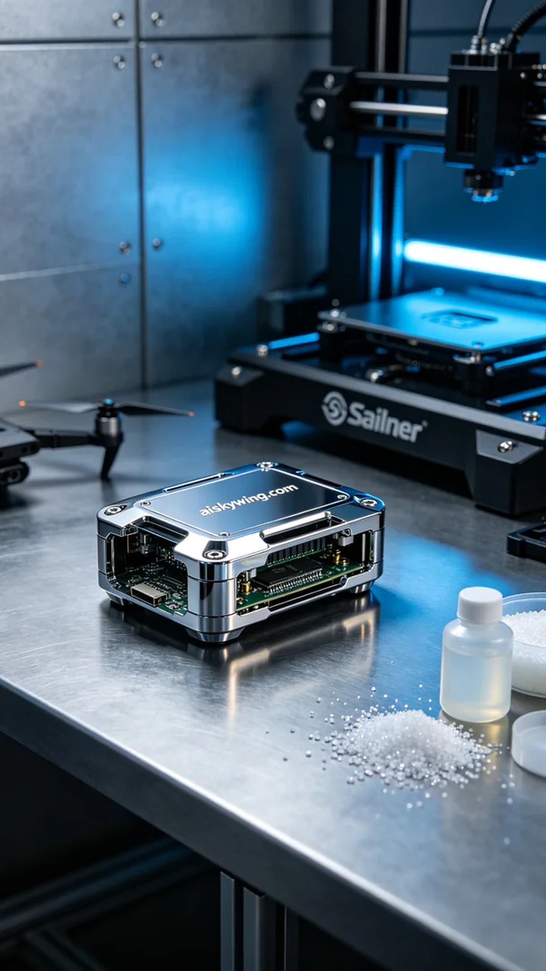 0532-The shell of the drone data transmission module - Aiskywing Industrial 3D Printing Showcase