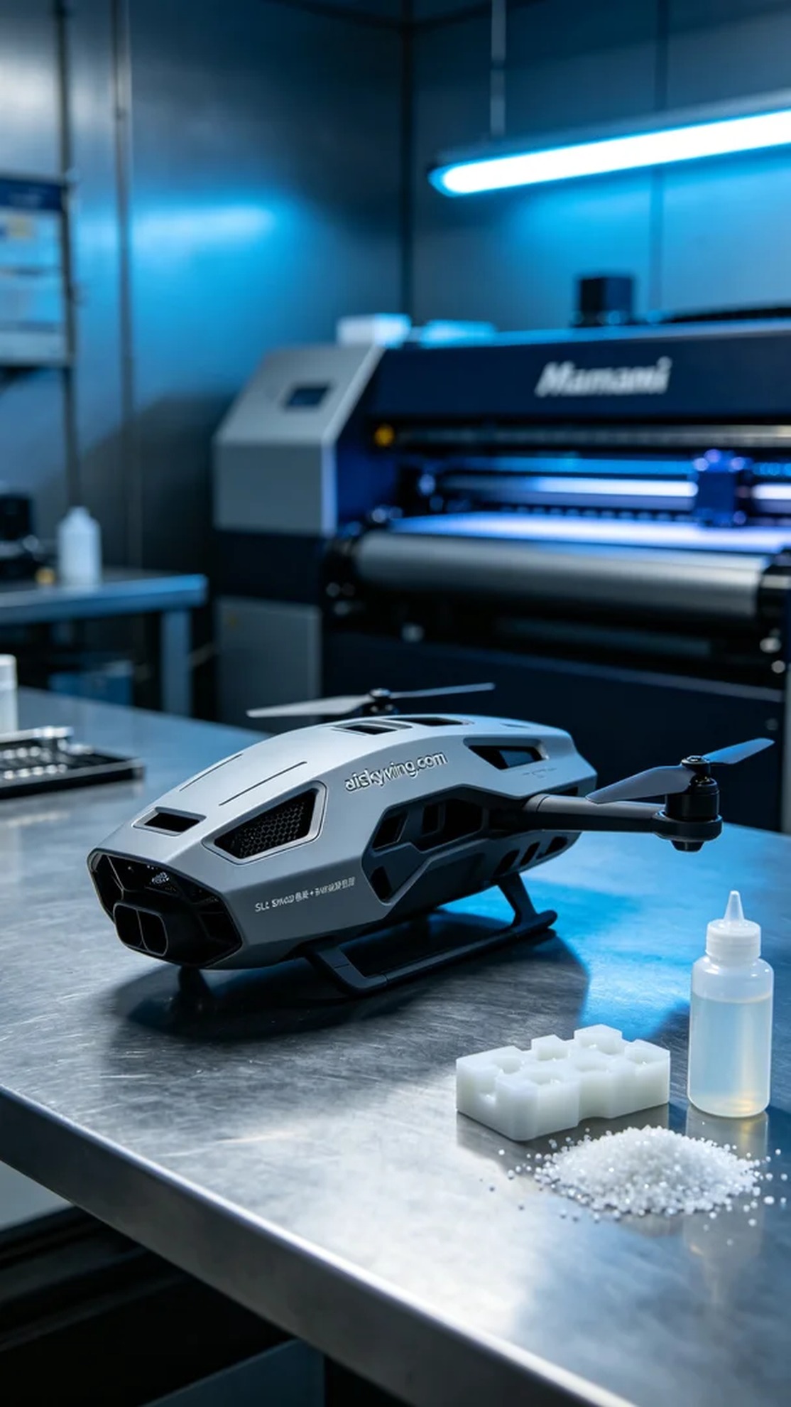 0529-Drone dispenser shell - Aiskywing Industrial 3D Printing Showcase 内容图4 Zhongshan Skywing 3D Technology Co.,LTD | 中山市天翼三维科技有限公司 0529-Drone dispenser shell - Aiskywing Industrial 3D Printing Showcase 混合工艺-综合 (HP-C) 图4张