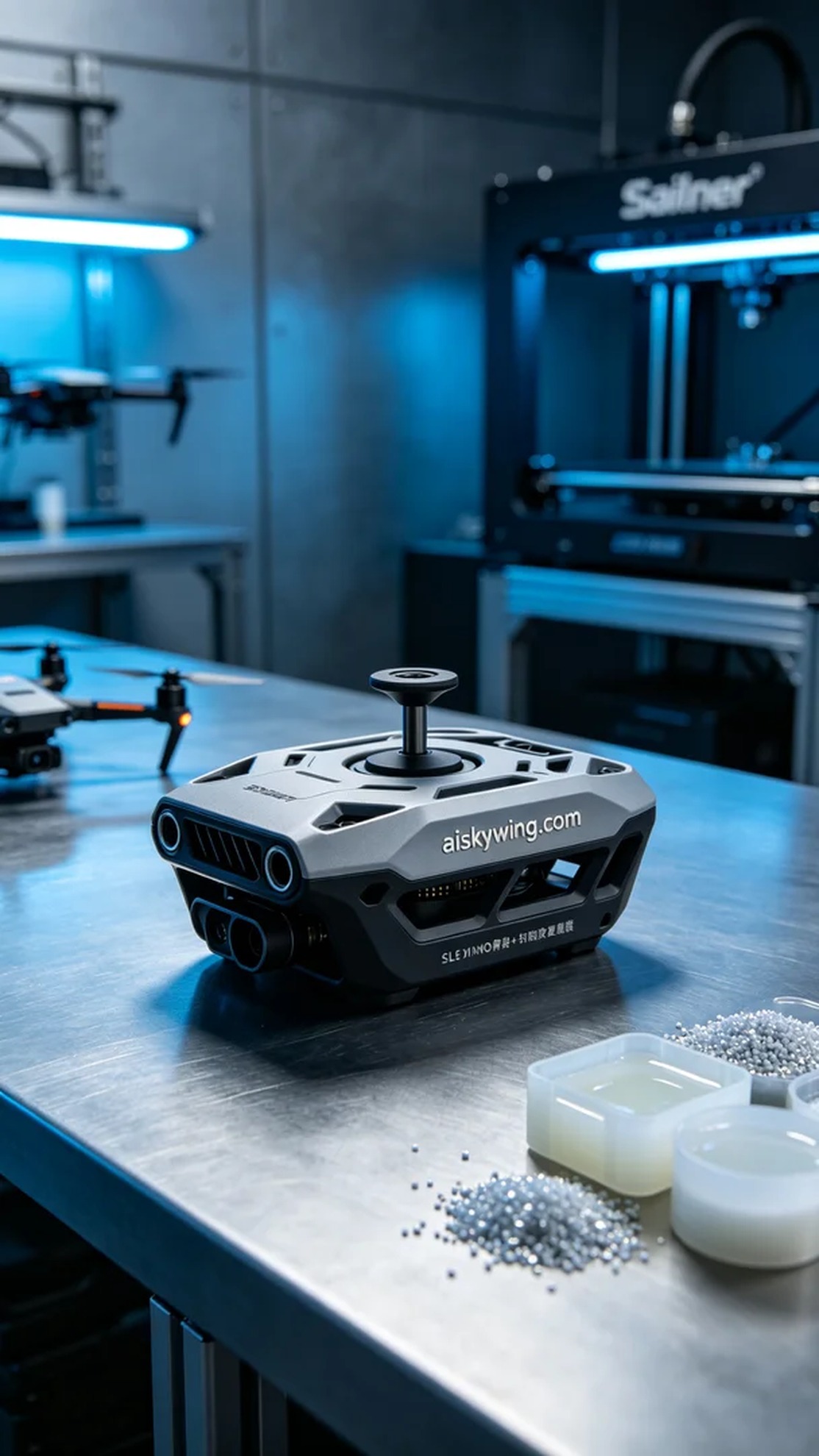 0528-Drone transmission antenna base - Aiskywing Industrial 3D Printing Showcase 内容图2 Zhongshan Skywing 3D Technology Co.,LTD | 中山市天翼三维科技有限公司 0528-Drone transmission antenna base - Aiskywing Industrial 3D Printing Showcase 混合工艺-综合 (HP-C) 图2张