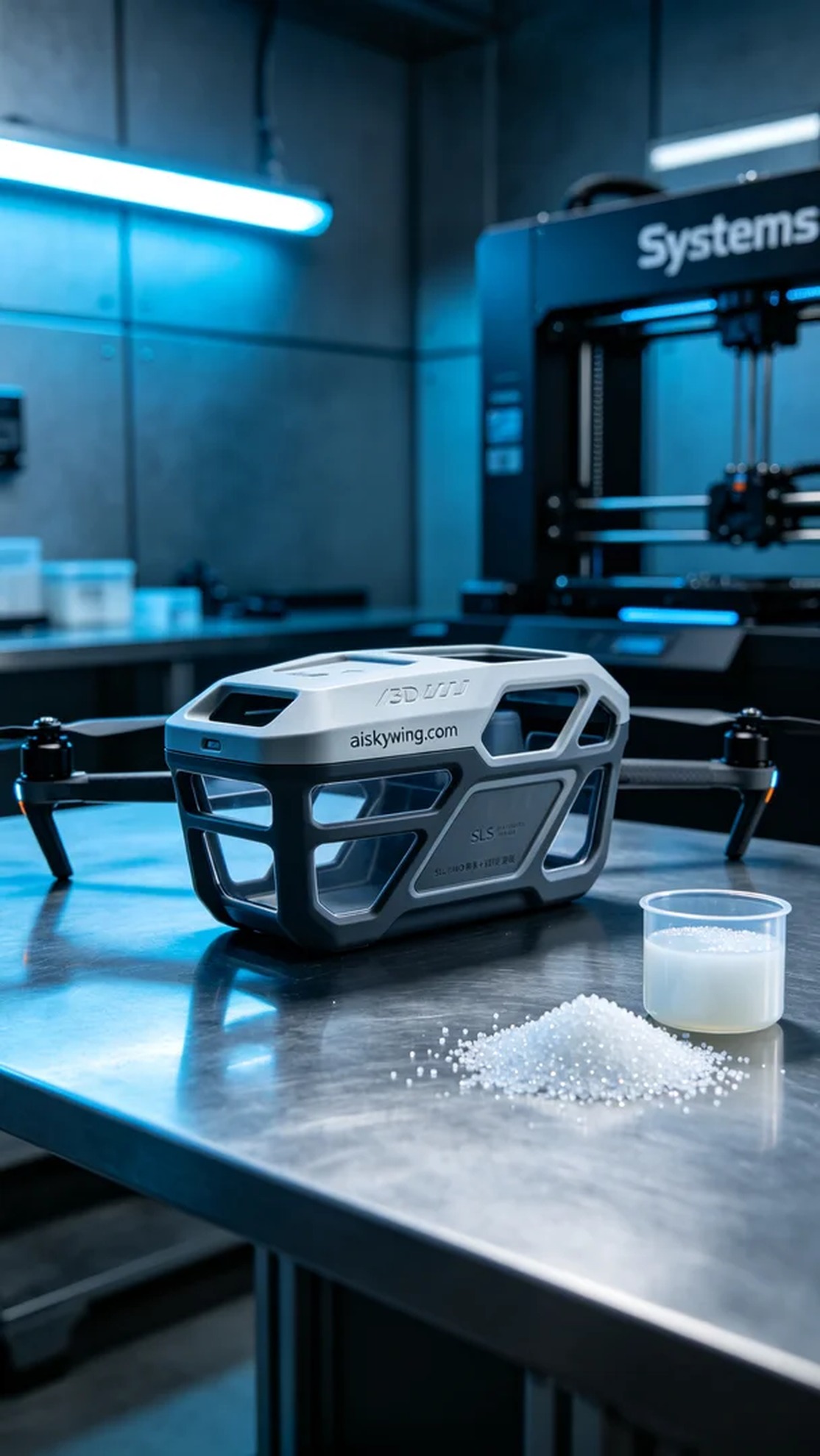 0536-Drone fuel tank shell - Aiskywing Industrial 3D Printing Showcase 内容图2 Zhongshan Skywing 3D Technology Co.,LTD | 中山市天翼三维科技有限公司 0536-Drone fuel tank shell - Aiskywing Industrial 3D Printing Showcase 混合工艺-综合 (HP-C) 图2张