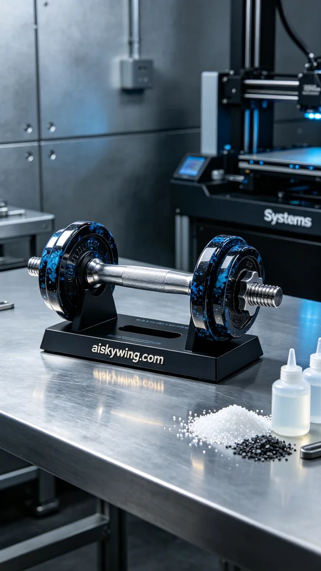 1079-Dumbbell rack base - Aiskywing Industrial 3D Printing Showcase 内容图1 Zhongshan Skywing 3D Technology Co.,LTD | 中山市天翼三维科技有限公司 1079-Dumbbell rack base - Aiskywing Industrial 3D Printing Showcase 全工艺-补充 (FP-S) 图1张