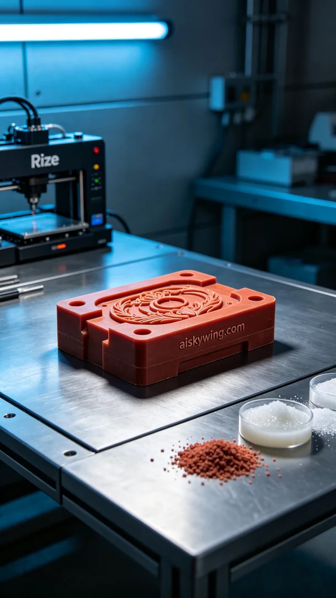 0867-Pressure casting mold - Aiskywing Industrial 3D Printing Showcase 内容图2 Zhongshan Skywing 3D Technology Co.,LTD | 中山市天翼三维科技有限公司 0867-Pressure casting mold - Aiskywing Industrial 3D Printing Showcase 红蜡-精密铸造 (RW-PC) 图2张