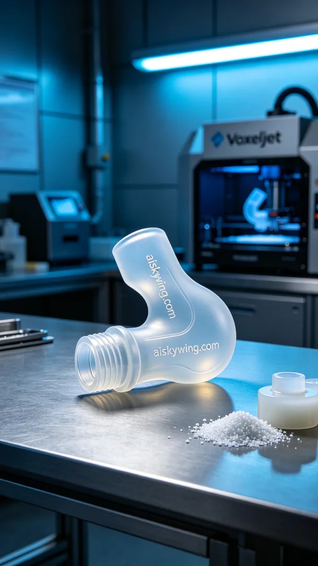 1100-Medical catheter connector - Aiskywing Industrial 3D Printing Showcase 内容图2 Zhongshan Skywing 3D Technology Co.,LTD | 中山市天翼三维科技有限公司 1100-Medical catheter connector - Aiskywing Industrial 3D Printing Showcase 硅胶复模-柔性 (SM-F) 图2张