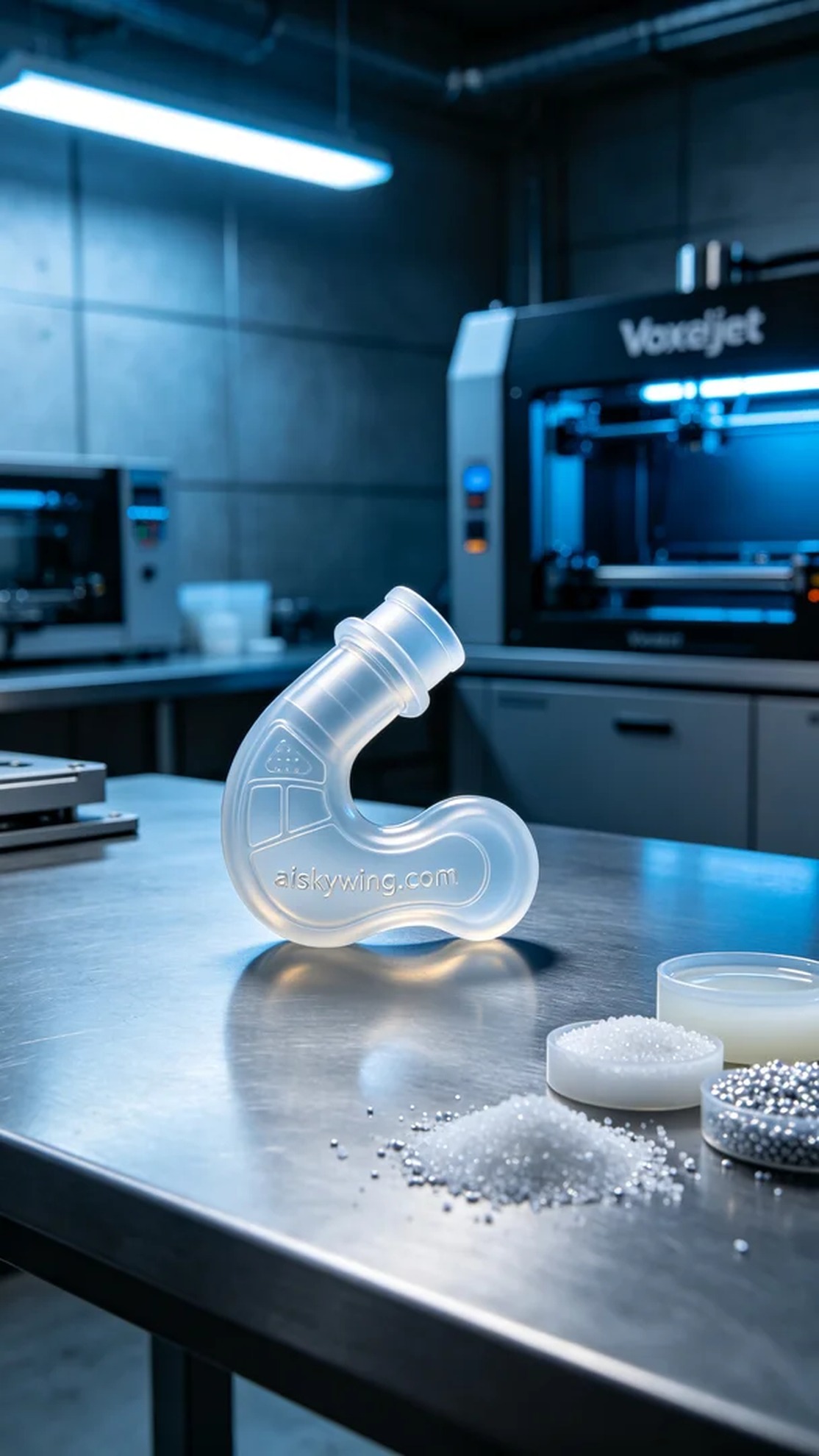 1100-Medical catheter connector - Aiskywing Industrial 3D Printing Showcase 内容图3 Zhongshan Skywing 3D Technology Co.,LTD | 中山市天翼三维科技有限公司 1100-Medical catheter connector - Aiskywing Industrial 3D Printing Showcase 硅胶复模-柔性 (SM-F) 图3张