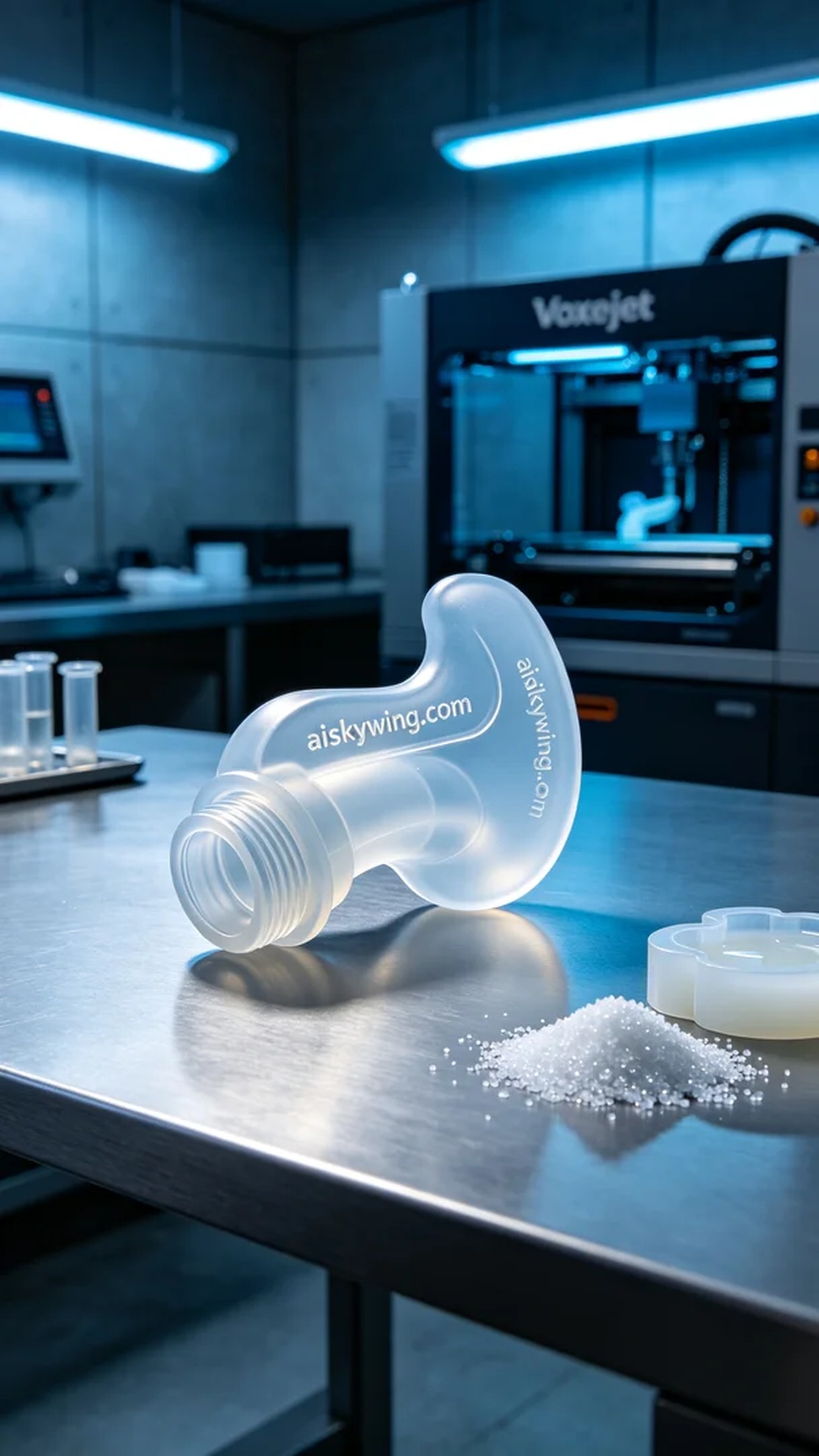 1100-Medical catheter connector - Aiskywing Industrial 3D Printing Showcase 内容图4 Zhongshan Skywing 3D Technology Co.,LTD | 中山市天翼三维科技有限公司 1100-Medical catheter connector - Aiskywing Industrial 3D Printing Showcase 硅胶复模-柔性 (SM-F) 图4张