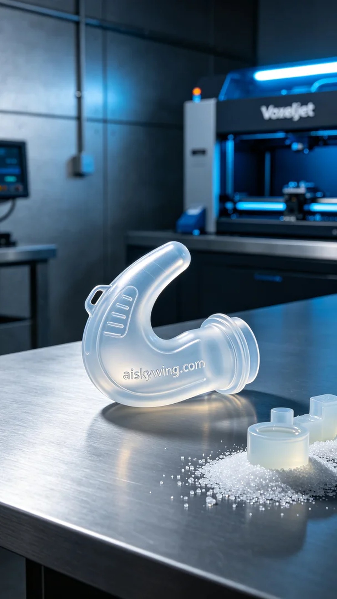 1117-Medical silicone tube connector - Aiskywing Industrial 3D Printing Showcase 内容图2 Zhongshan Skywing 3D Technology Co.,LTD | 中山市天翼三维科技有限公司 1117-Medical silicone tube connector - Aiskywing Industrial 3D Printing Showcase 硅胶复模-柔性 (SM-F) 图2张