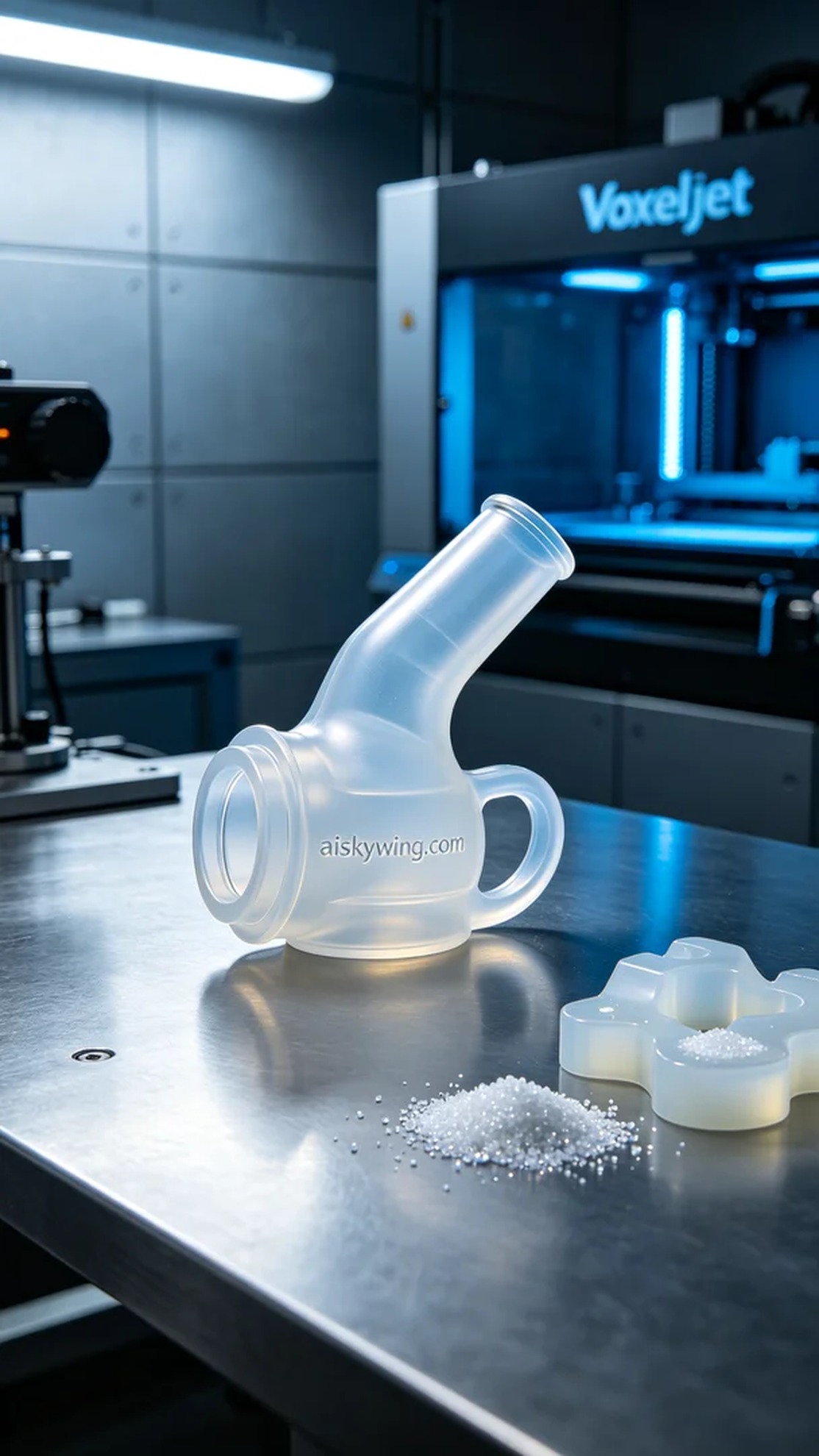 1117-Medical silicone tube connector - Aiskywing Industrial 3D Printing Showcase 内容图3 Zhongshan Skywing 3D Technology Co.,LTD | 中山市天翼三维科技有限公司 1117-Medical silicone tube connector - Aiskywing Industrial 3D Printing Showcase 硅胶复模-柔性 (SM-F) 图3张