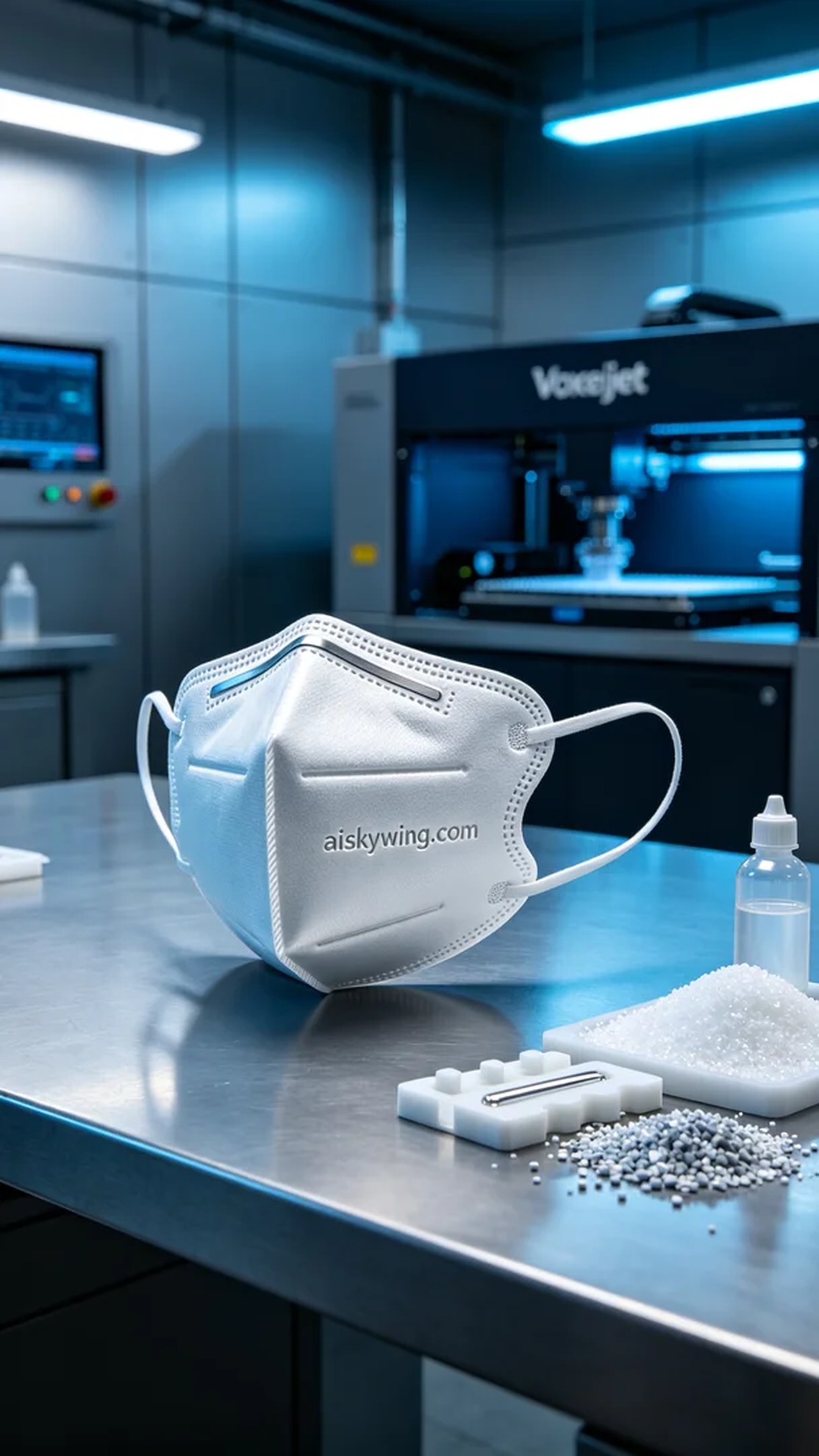 0645-Medical mask nose clip - Aiskywing Industrial 3D Printing Showcase 内容图3 Zhongshan Skywing 3D Technology Co.,LTD | 中山市天翼三维科技有限公司 0645-Medical mask nose clip - Aiskywing Industrial 3D Printing Showcase SLA-医疗美容 (SLA-MB) 图3张