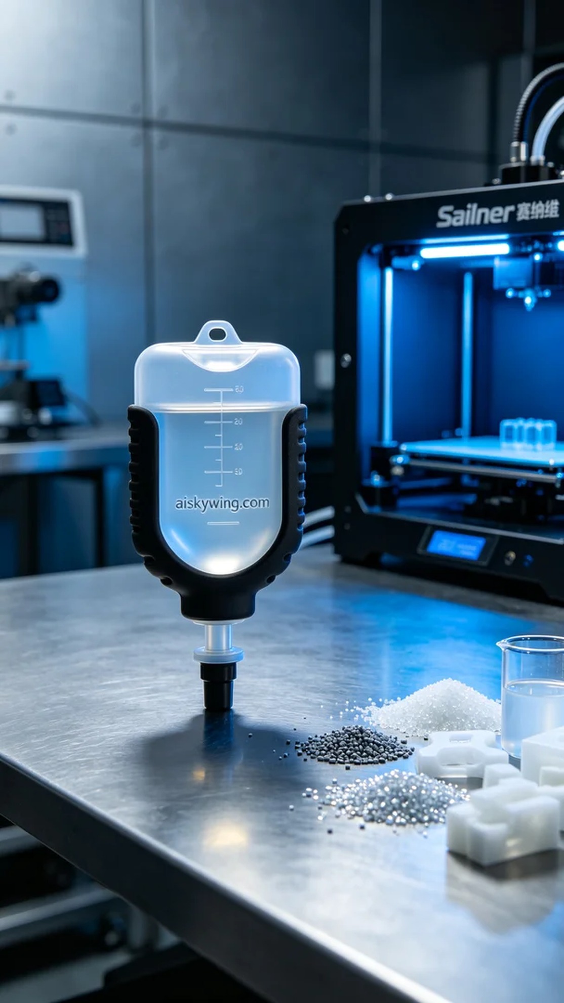 1120-Medical infusion drip chamber - Aiskywing Industrial 3D Printing Showcase 内容图3 Zhongshan Skywing 3D Technology Co.,LTD | 中山市天翼三维科技有限公司 1120-Medical infusion drip chamber - Aiskywing Industrial 3D Printing Showcase 硅胶复模-柔性 (SM-F) 图3张