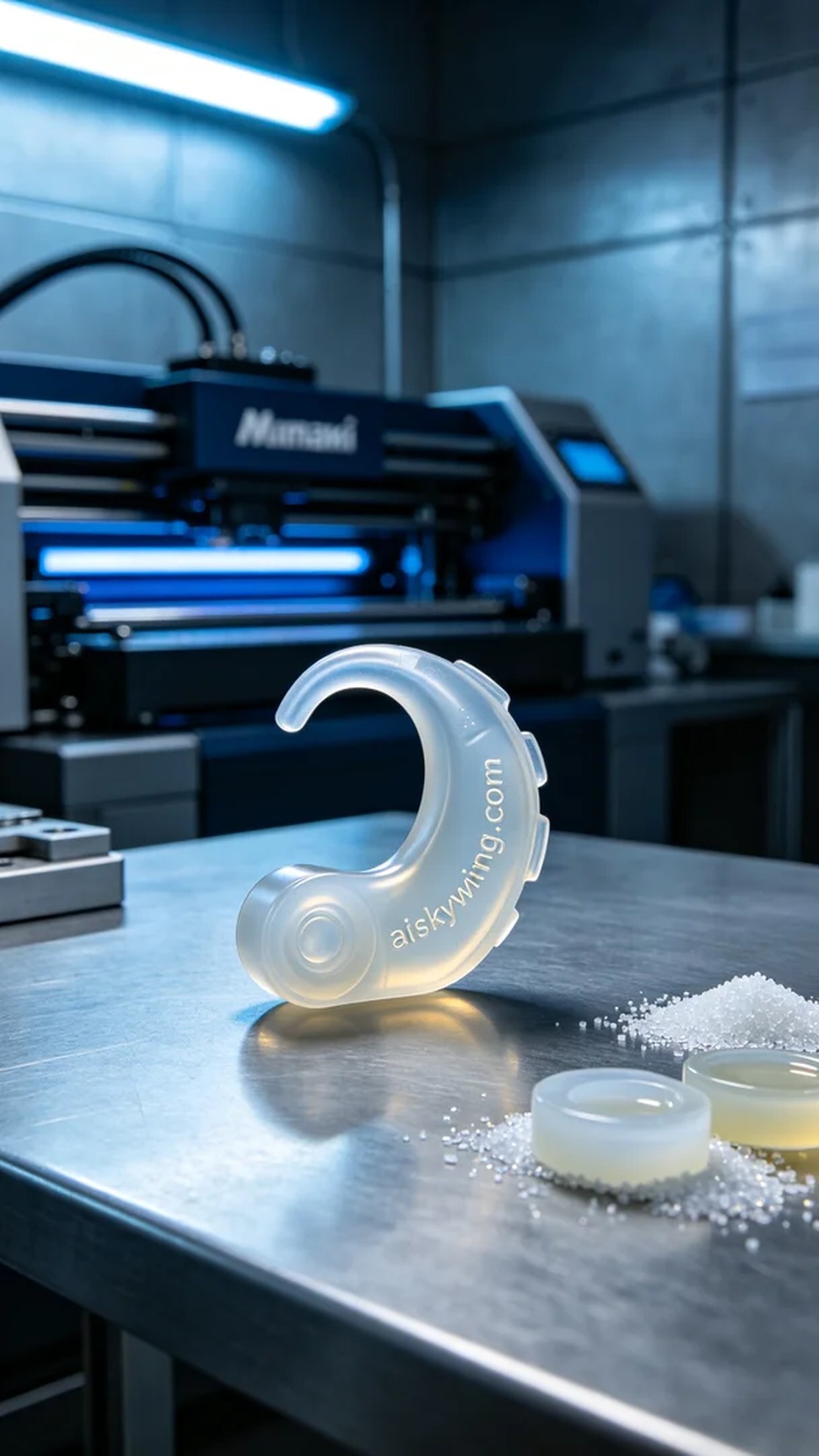 1099-Hearing aid silicone ear mold - Aiskywing Industrial 3D Printing Showcase 内容图2 Zhongshan Skywing 3D Technology Co.,LTD | 中山市天翼三维科技有限公司 1099-Hearing aid silicone ear mold - Aiskywing Industrial 3D Printing Showcase 硅胶复模-柔性 (SM-F) 图2张