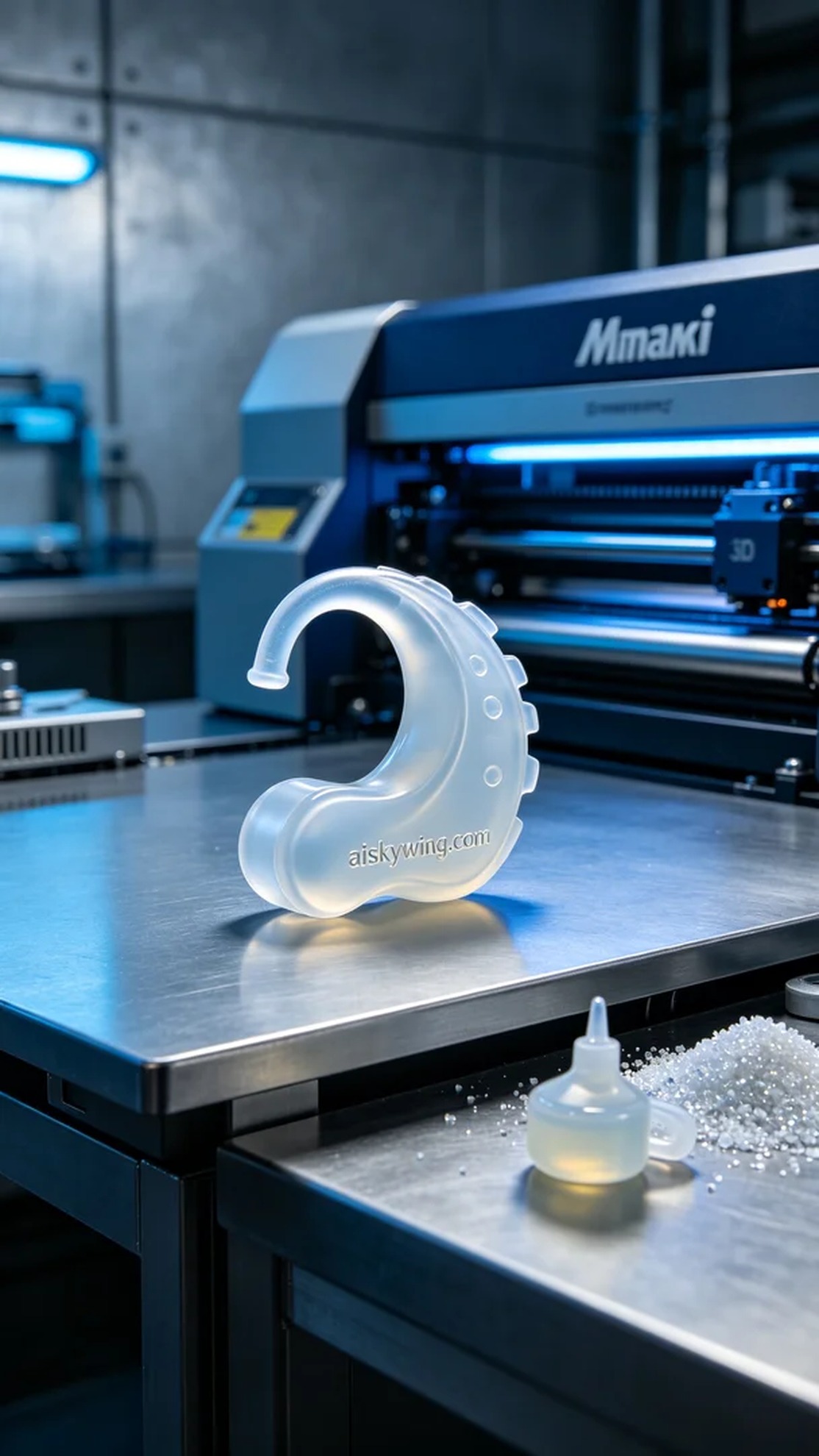 1099-Hearing aid silicone ear mold - Aiskywing Industrial 3D Printing Showcase 内容图4 Zhongshan Skywing 3D Technology Co.,LTD | 中山市天翼三维科技有限公司 1099-Hearing aid silicone ear mold - Aiskywing Industrial 3D Printing Showcase 硅胶复模-柔性 (SM-F) 图4张