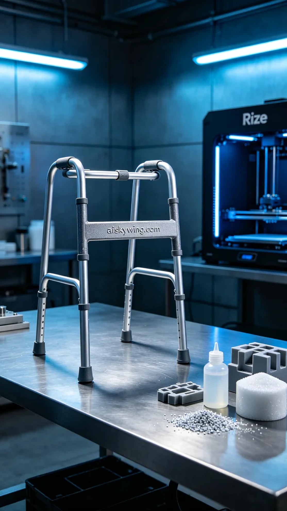 0637-Walker frame - Aiskywing Industrial 3D Printing Showcase 内容图3 Zhongshan Skywing 3D Technology Co.,LTD | 中山市天翼三维科技有限公司 0637-Walker frame - Aiskywing Industrial 3D Printing Showcase SLA-医疗美容 (SLA-MB) 图3张